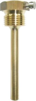 Mosadzné teplomerové puzdro O 6,0 mm, 85 mm